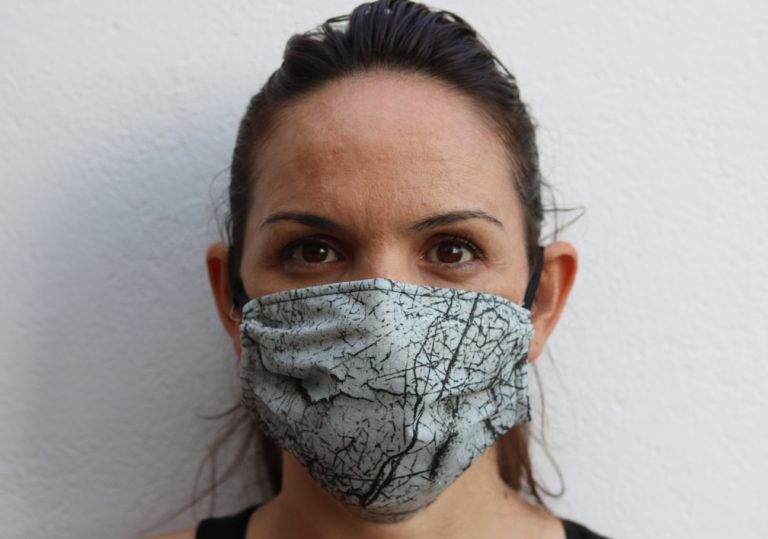 grey texture unisex mask